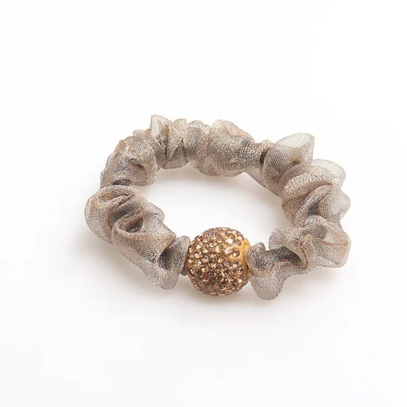 🔥✨Αγοράστε 1, πάρτε 2 δωρεάν💕Κομψές λαστιχάκια μαλλιών από κρυστάλλινο πλέγμα-GR