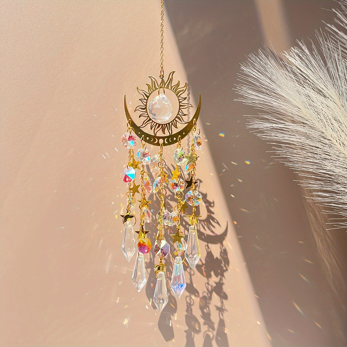 🌙Amuleto de cristal lunar para exteriores-ES