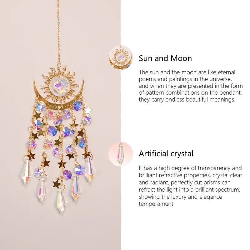 🌙Amuleto de cristal lunar para exteriores-ES