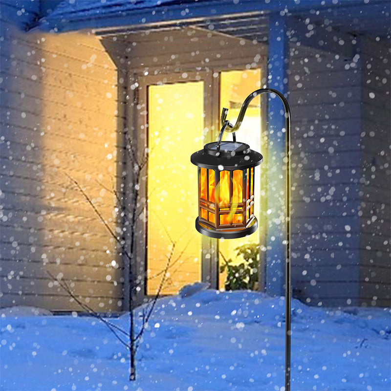 ✨🔥Nadgrajena solarna svetilka z učinkom utripajočega plamena - vodoodporna in popolna za uporabo na prostem-SI