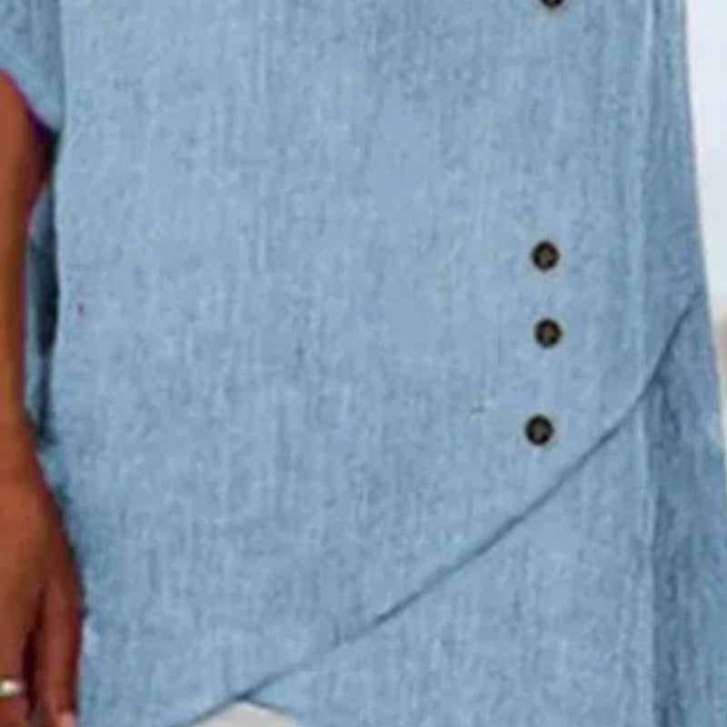 ✨Νέα Ρομαντική Σικ Γυναικεία Μπλούζα με V λαιμόκοψη-GR