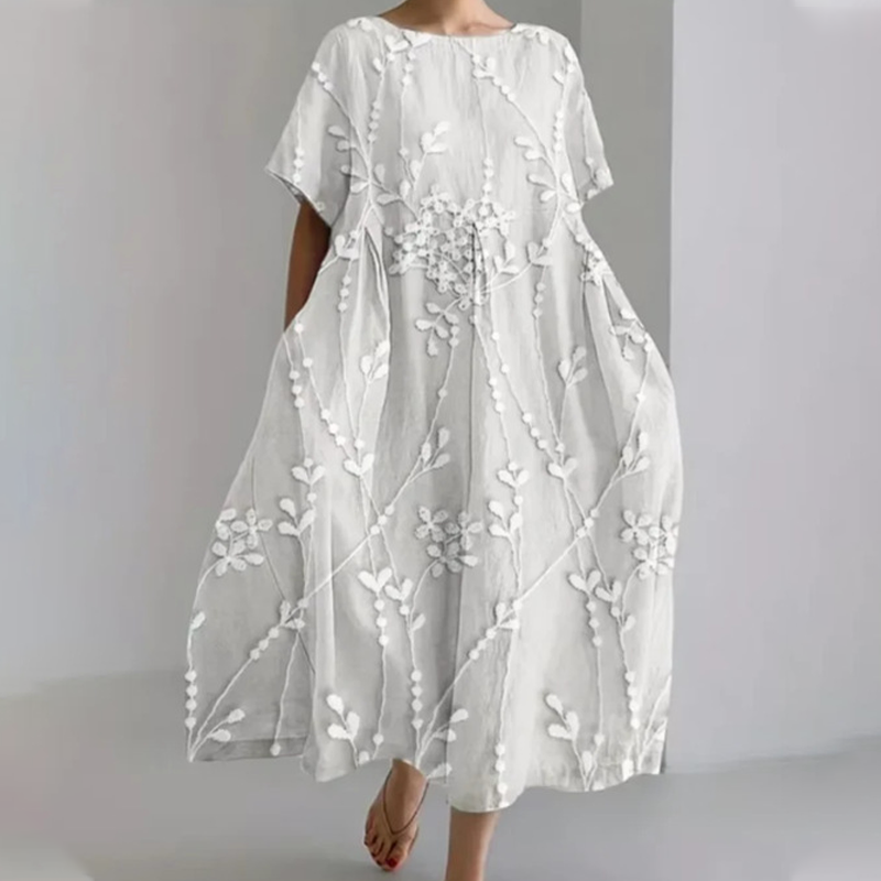 🔥Udobna maksi obleka iz 100 % lana-SI