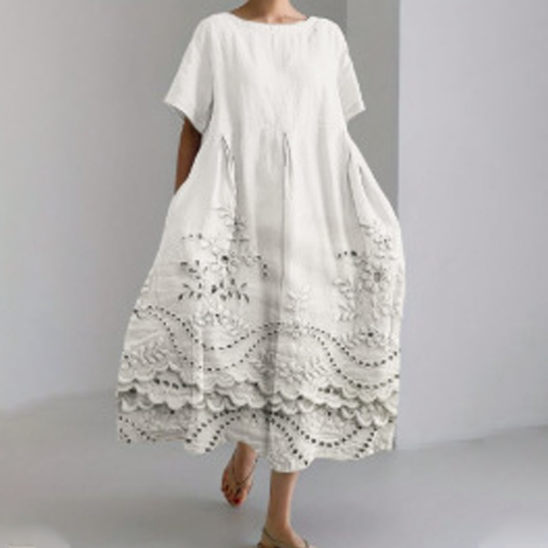 🔥Udobna maksi obleka iz 100 % lana-SI