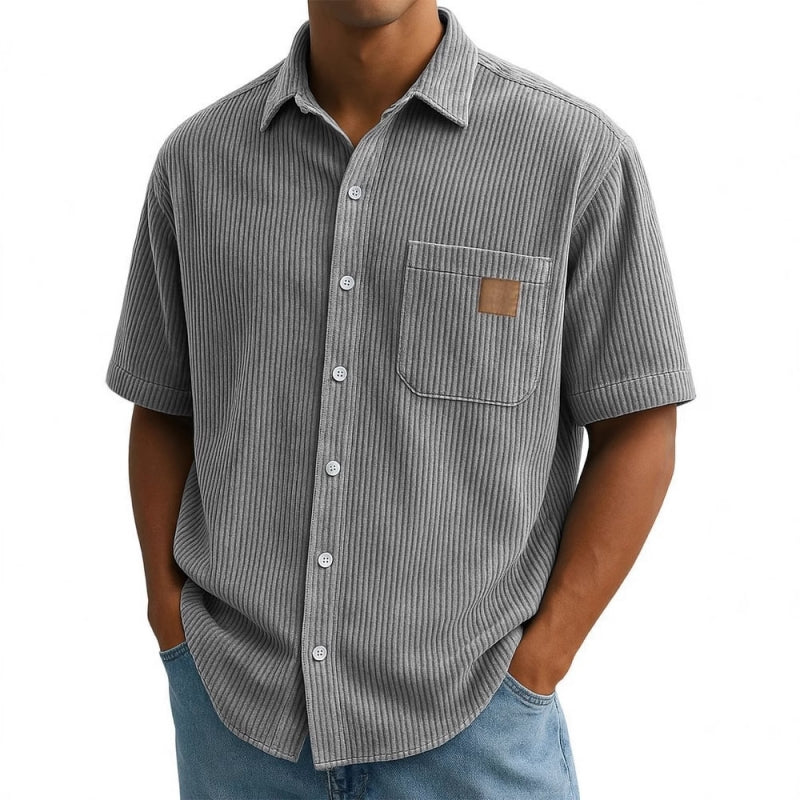 🔥Camisas de manga corta para hombre con solapas vintage-ES