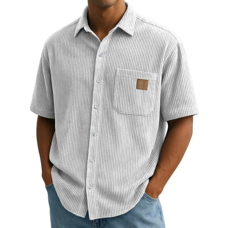 🔥Camisas de manga corta para hombre con solapas vintage-ES