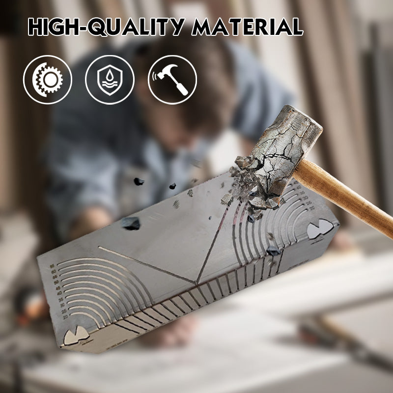 🔥Τετράγωνος χάρακας από ανοξείδωτο ατσάλι για σήμανση γωνιών 90°-GR