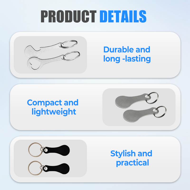 🔥Compra 1 y llévate 1 gratis🔥 Llave para carrito de compras de acero inoxidable-ES