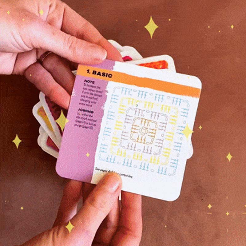 🧶✨Močiutės kvadratinių kortų žaidimas – 50 raštų, kuriuos galima derinti ir sukurti-LT