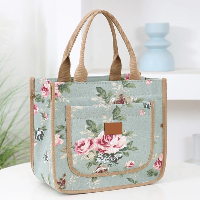 🌺Γυναικεία τσάντα φαγητού με λουλουδάτο print-GR