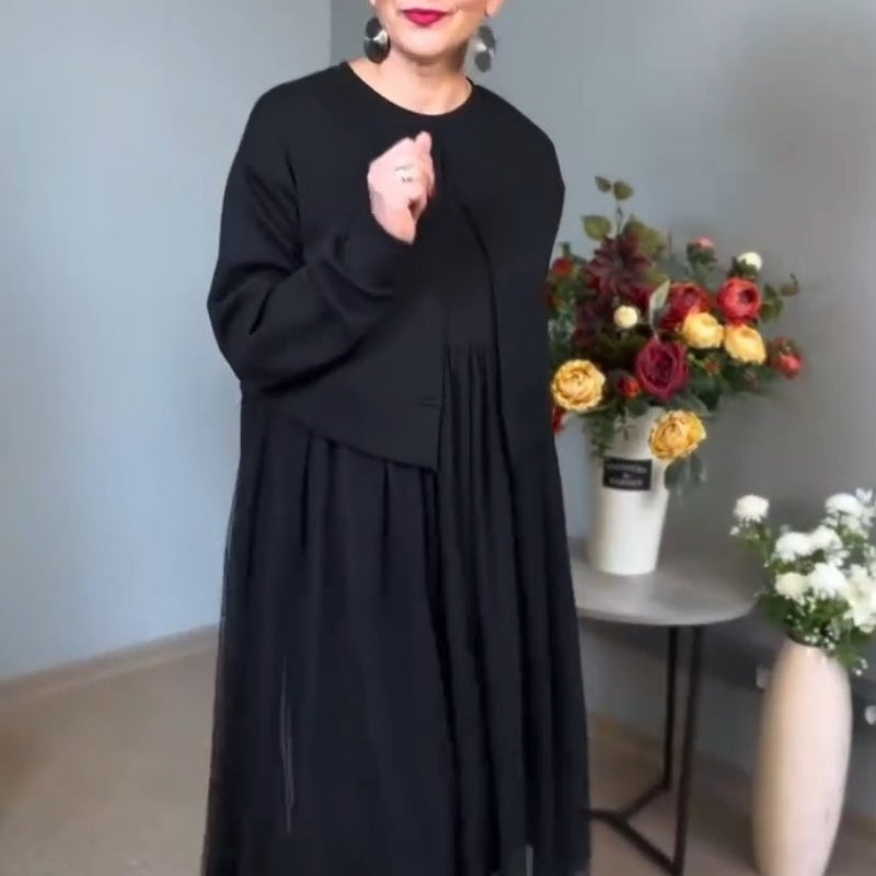 Ilgarankovė suknelė moterims-LT