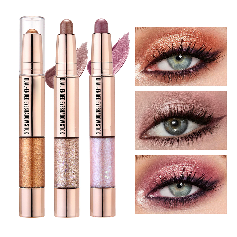 Lápiz de sombra de ojos doble cremoso-ES