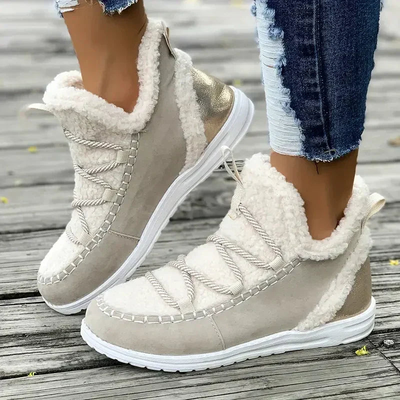 Γυναικείες άνετες μπότες μέχρι τη μέση της γάμπας-GR