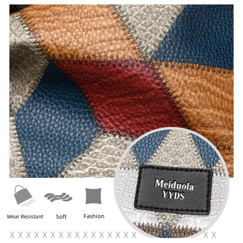 👜Didelės talpos geometrinių raštų krepšys-LT