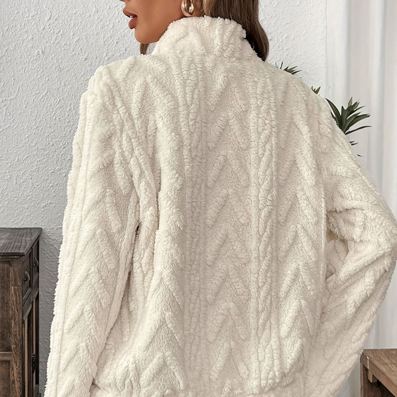 🍂Φούτερ με μισό φερμουάρ-GR