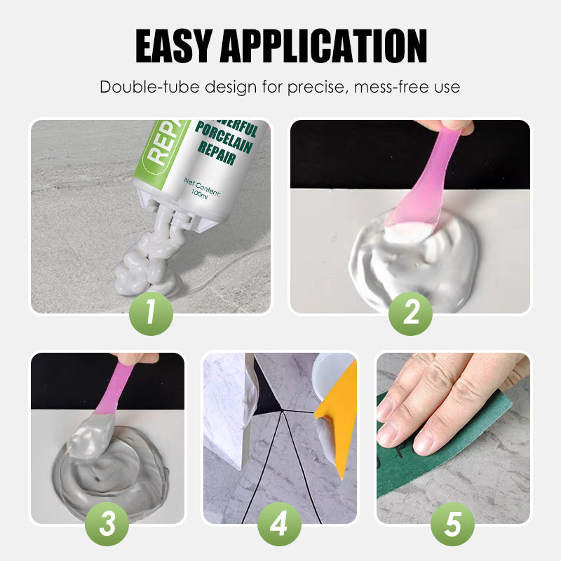 Ισχυρό κιτ επισκευής πορσελάνης - Διπλός σωλήνας-GR