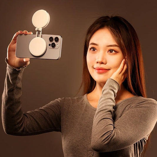 Anillo de luz magnético ajustable: ¡Iluminación perfecta para selfies y fotos! 📸✨-ES