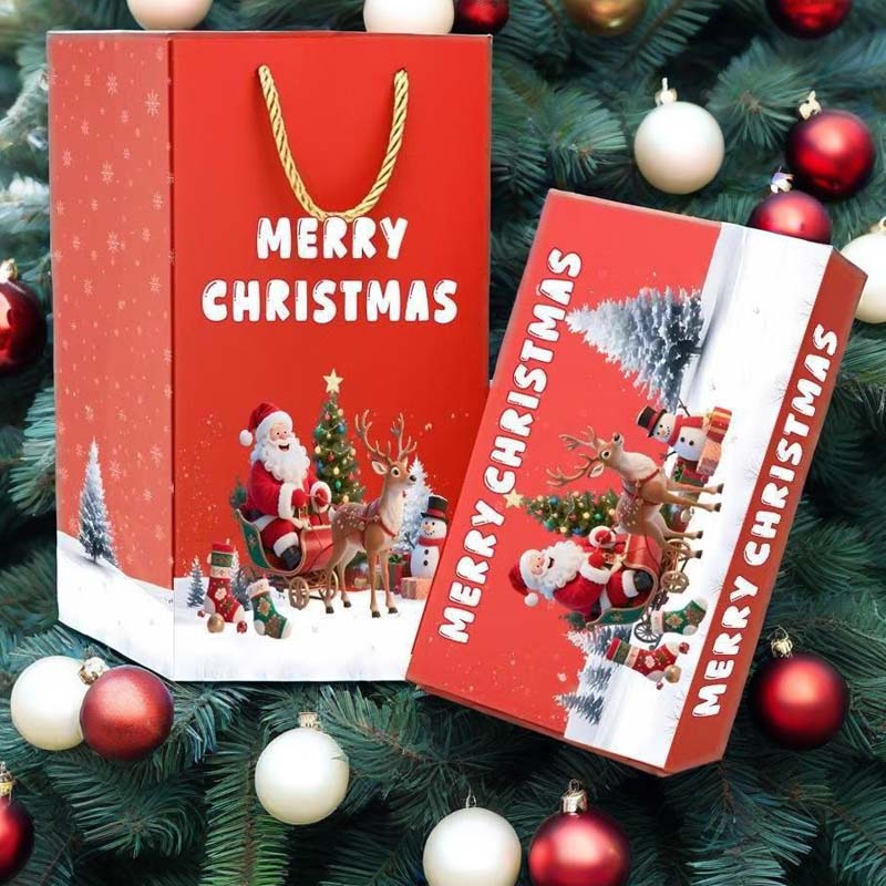 🎅 Caja de regalo navideña plegable única 🎄✨-ES