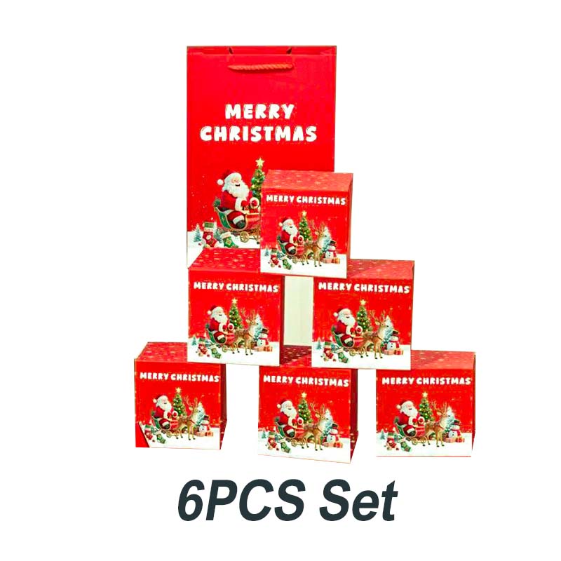 🎅 Caja de regalo navideña plegable única 🎄✨-ES