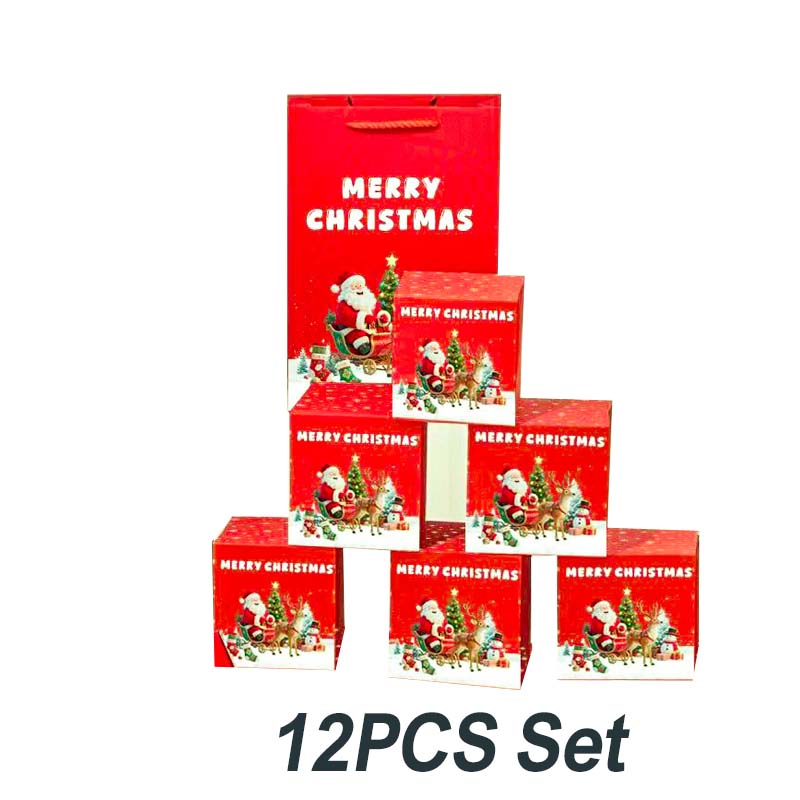 🎅 Caja de regalo navideña plegable única 🎄✨-ES