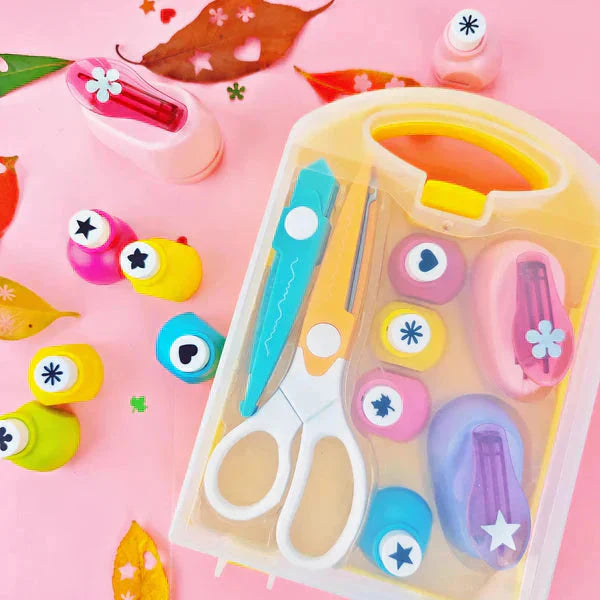 Kit de manualidades creativas para niños con perforadora-ES
