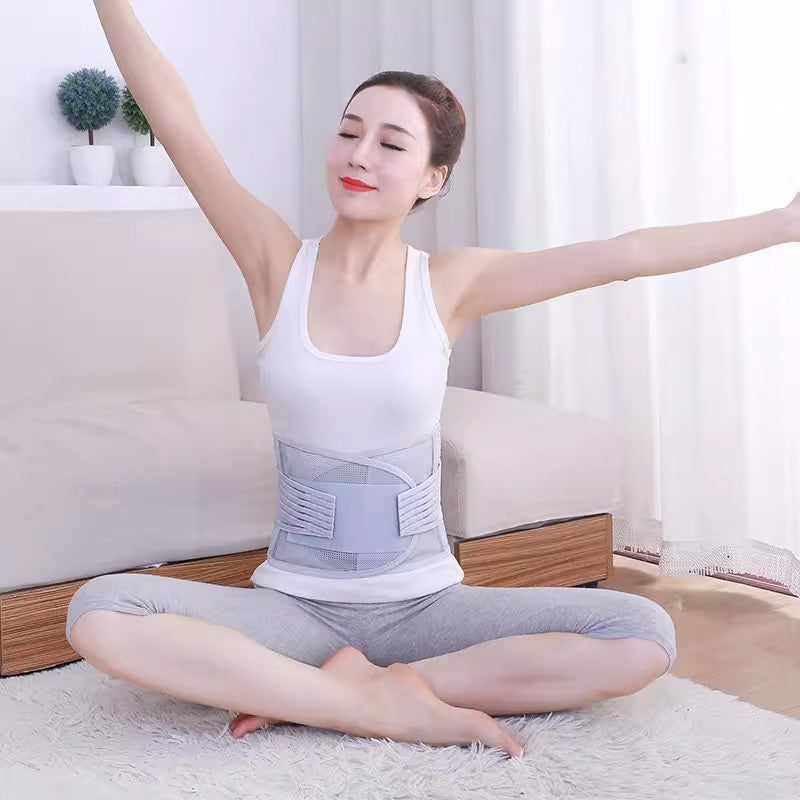 🔥 Φροντίδα οσφυϊκής μοίρας της σπονδυλικής στήλης 🎁 Προστατευτικό μέσης από θερμικά συμπιεσμένο, αναπνεύσιμο φύλλο χάλυβα 💪-GR