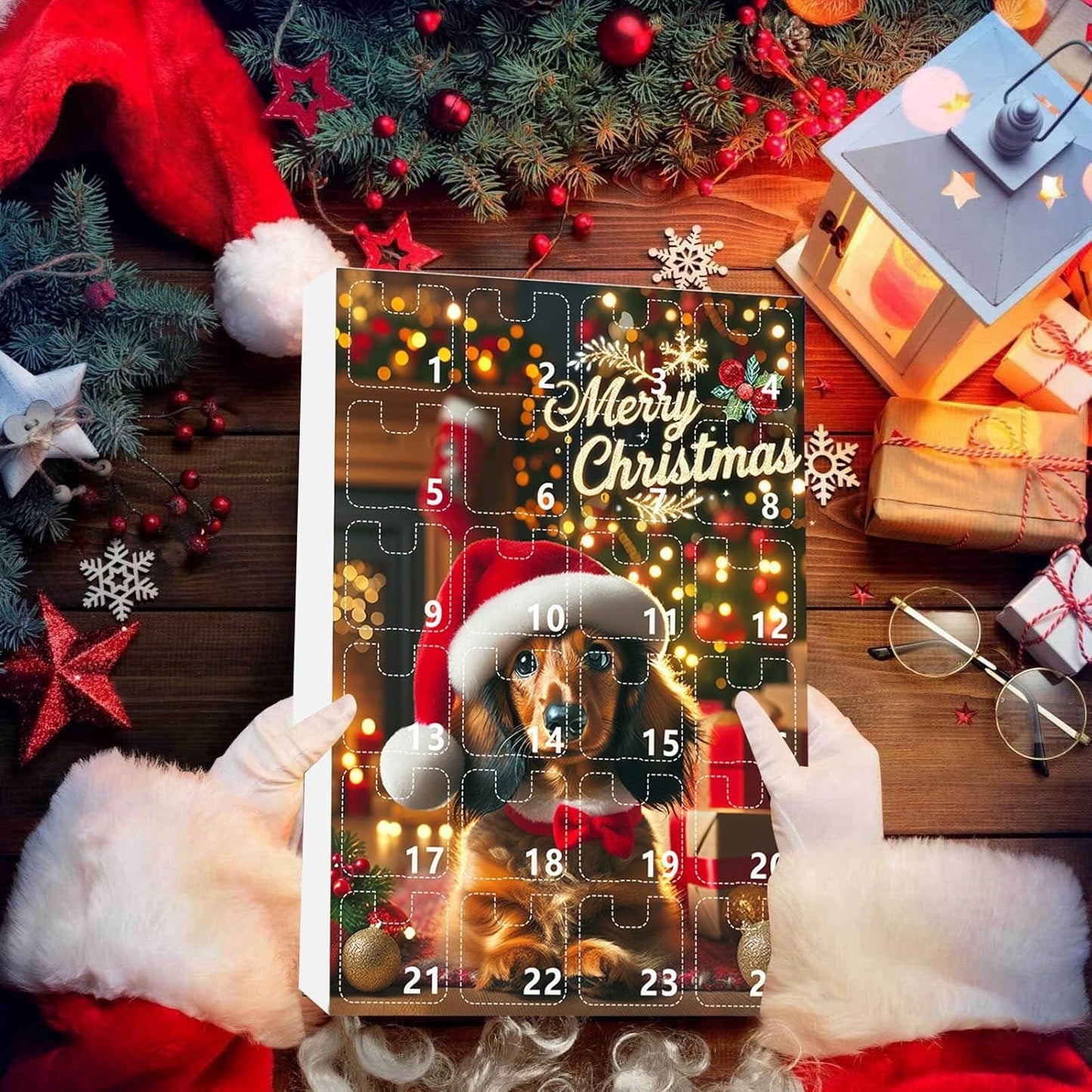 🎅Calendario de Adviento de Perros Salchicha Navideños 2025-ES