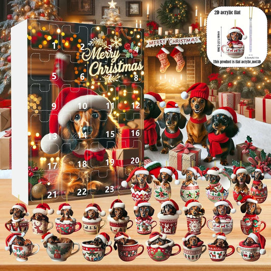 🎅Calendario de Adviento de Perros Salchicha Navideños 2025-ES