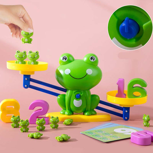 🐸Juego de juguetes para niños con animales de dibujos animados y escamas-ES