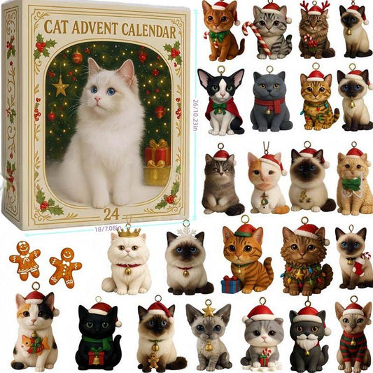 【🎁Oferta Navideña🎄】Calendario de Adviento para Amantes de los Gatos 2025-ES