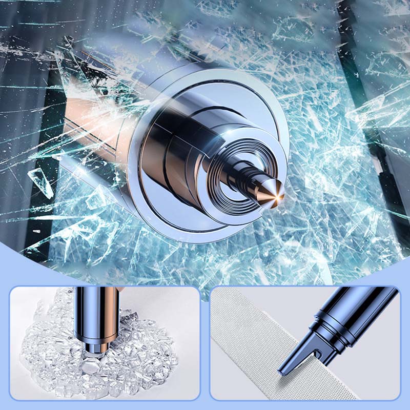 🚘 Avarinis automobilio langų išdaužiklis ir saugos diržų pjovimo įrankis 🛠️💕-LT