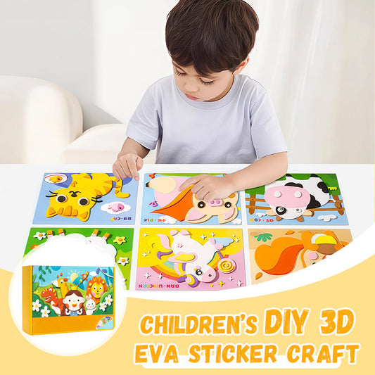 🧩🎨Φτιάξτε μόνοι σας 3D αυτοκόλλητα από EVA για παιδιά🎁-GR