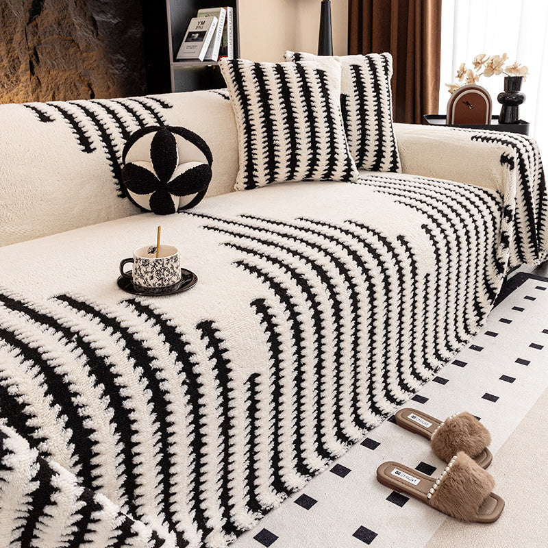 Funda de sofá de felpa suave y antideslizante-ES