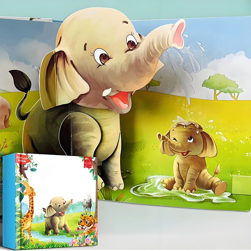 ✨【Libro infantil con animales en 3D: una herramienta de aprendizaje interactiva para los más pequeños】✨-ES