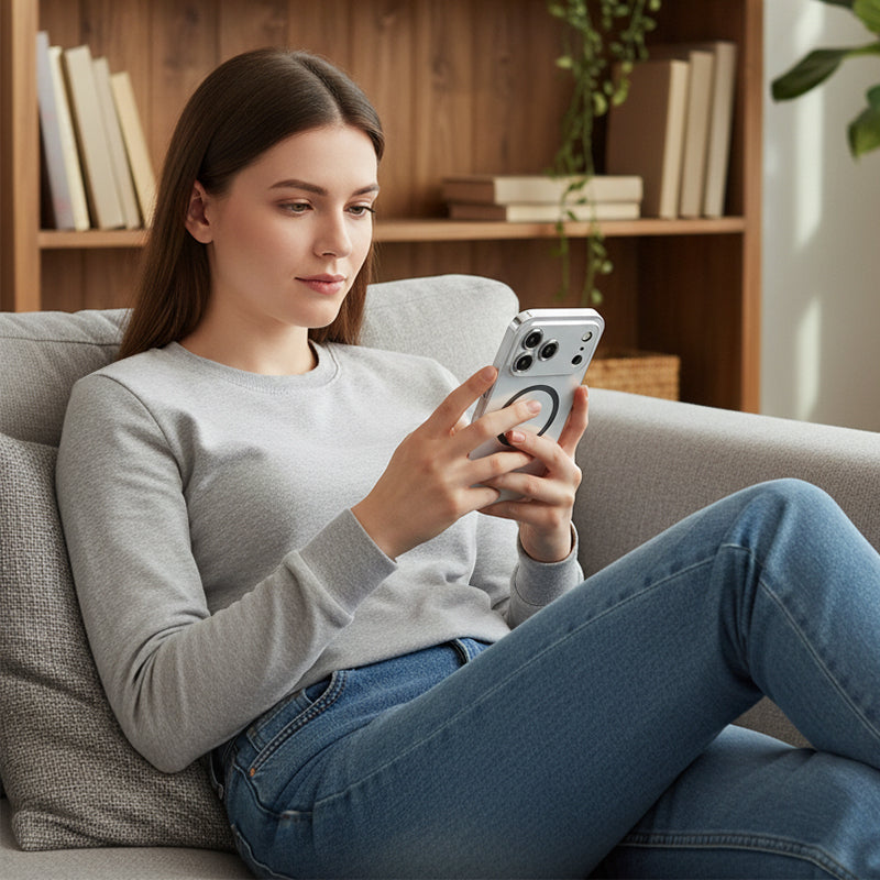 📱Funda metálica magnética para iPhone 17 / 17 Pro / 17 Pro Max-ES