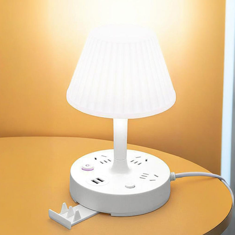 ✨✨Φωτιστικό γραφείου με θύρα USB και φις ρεύματος-GR