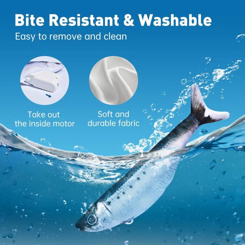 🐈Juguete de pez saltarín realista para gatos-ES