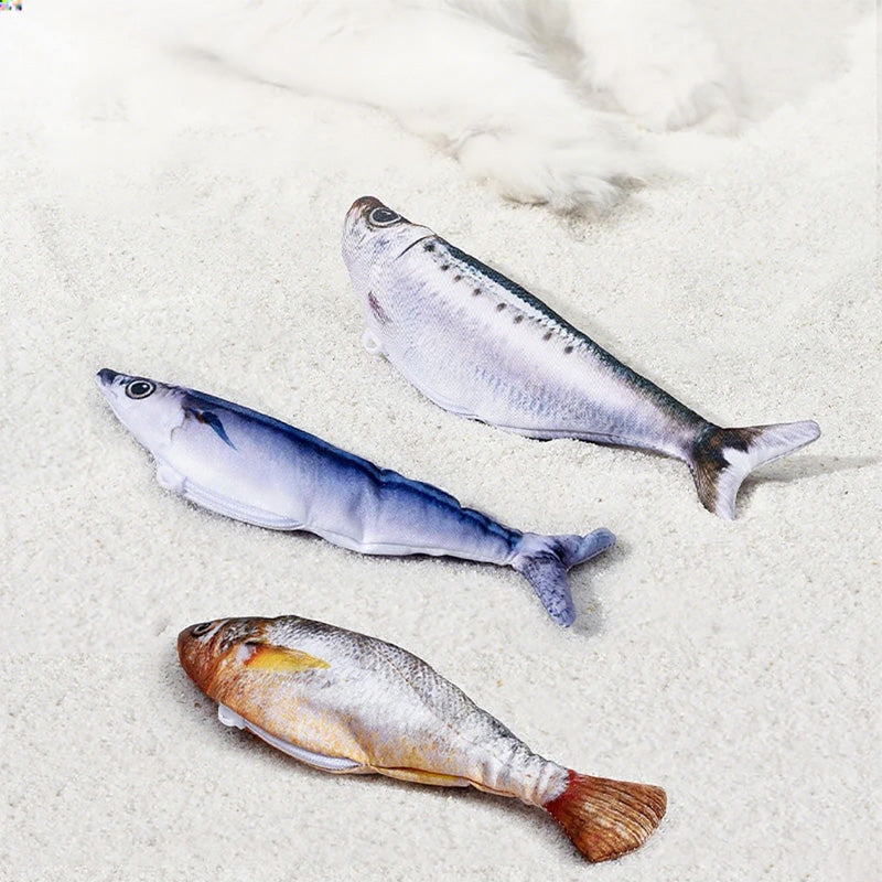 🐈Juguete de pez saltarín realista para gatos-ES