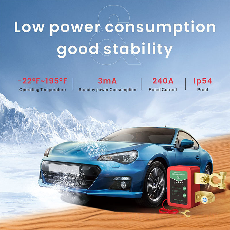 🚗⚡Διακόπτης αποσύνδεσης μπαταρίας αυτοκινήτου 12V/24V με τηλεχειριστήριο🔋-GR