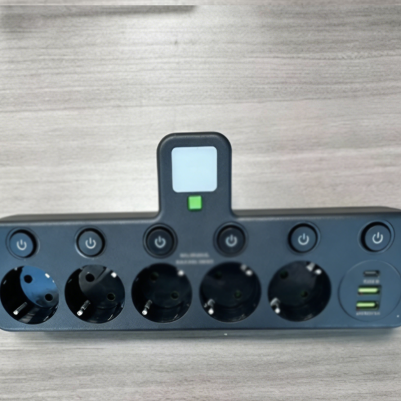 🔌⚡Έξυπνο καλώδιο τροφοδοσίας με θύρες USB (πρίζα EU)-GR