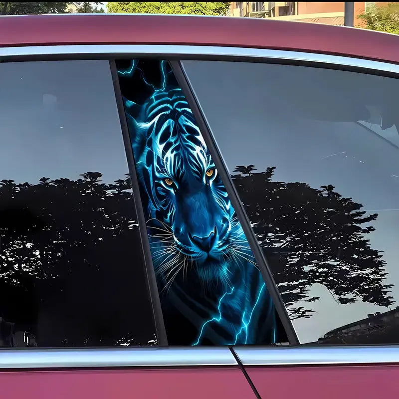 Un juego de pegatinas decorativas para los pilares B de tu coche-ES