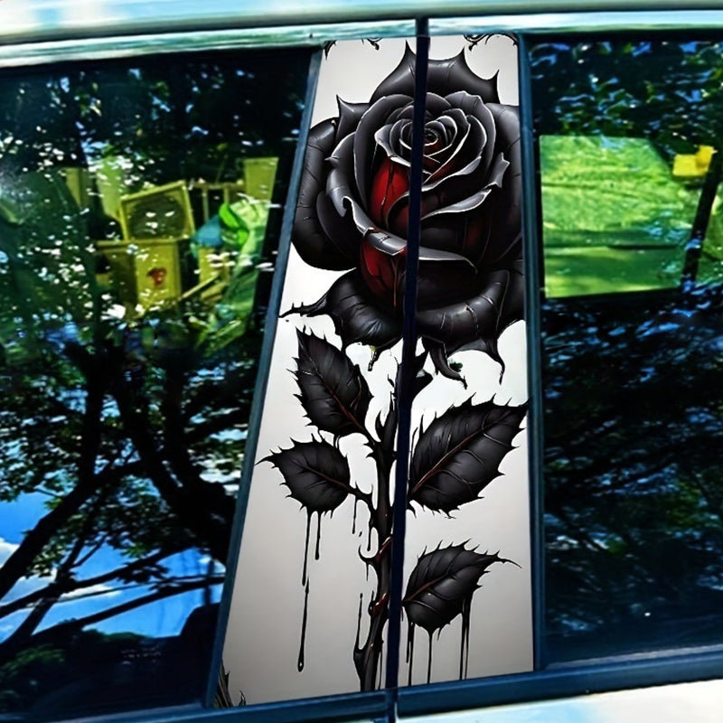 Un juego de pegatinas decorativas para los pilares B de tu coche-ES