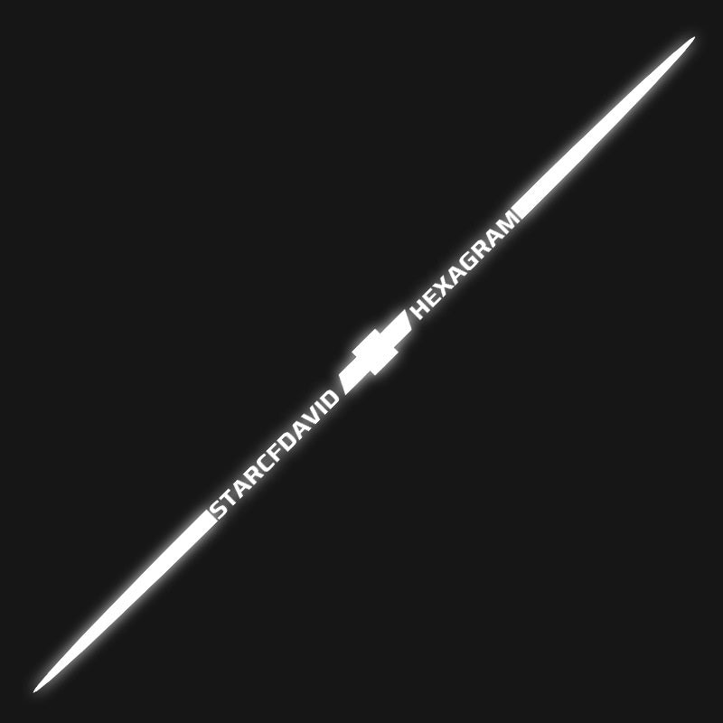 Pegatinas reflectantes láser de colores 3D para coche, 4 unidades-ES